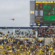 Michigan Stadium at the beginning of Michigan-Rutgers in 2017. Announced attendance was 111,213, nearly 4,000 over capacity.